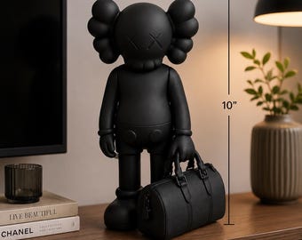 Figura de viajero con bolso | Estatua coleccionable moderna de 20 cm impresa en 3D, decoración para el hogar con estilo de diseño