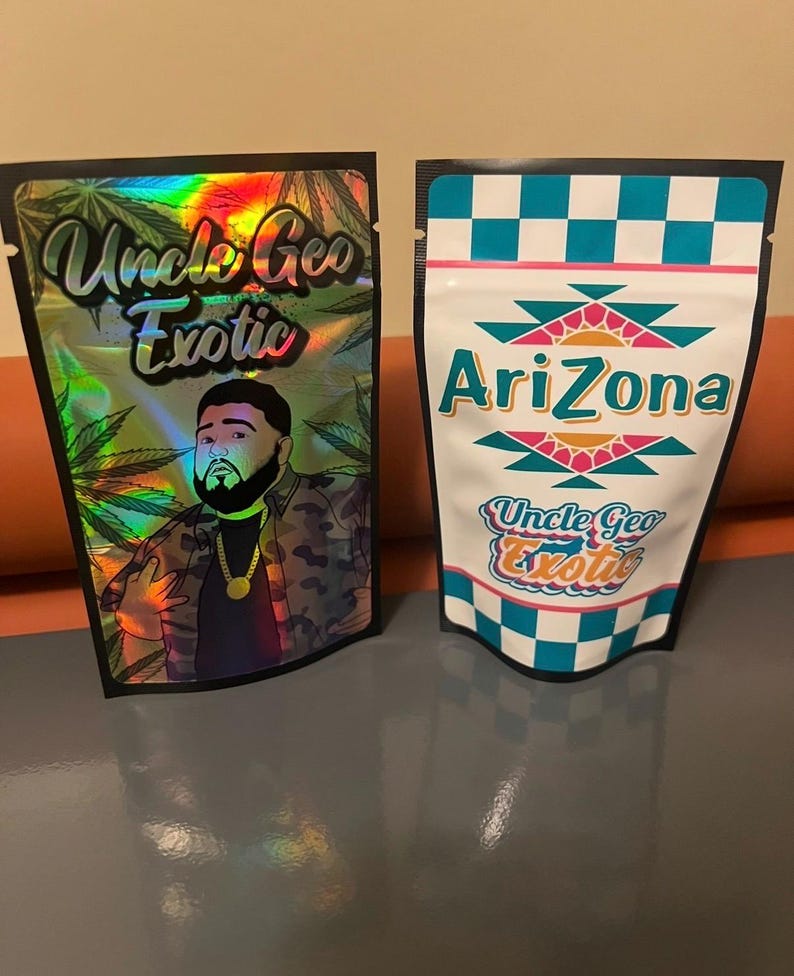Custom Mylar Bags with Your Logo – Printed Ready to Ship Fast | 3.5g | Personalized Smell Proof Packaging – Custom Food & Snack bags bild 2
