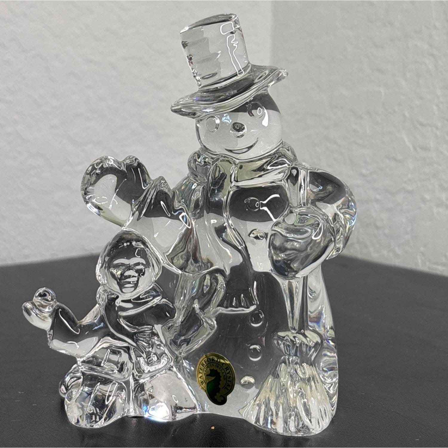 Crystal Snowman Figurines - Etsy