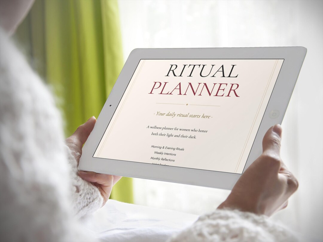 Self Care Planner Ritual Journal | Daily Wellness Routine Habit Tracker ...