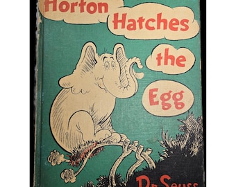 Dr Seuss Horton Hatches the Egg Vintage Hardcover Random House 1940 Copyright