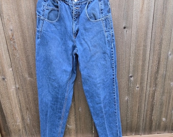 Vintage Guess Pascal Jeans Mens 33 Loose Fit Tapered Leg Medium Wash Denim 32×33