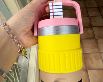 3D gedrucktes Notizbuch Stroh Topper | Schultasse Accessoire. Nur Topper!