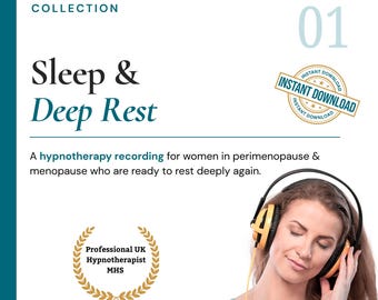 Wechseljahre Schlaf Hypnotherapie Audio | Tiefe Ruhe gegen Schlaflosigkeit (MP3 Download)
