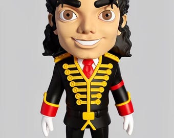 3D-utskriven popstjärnefigur | Samlardekor med musiklegend (30 cm)