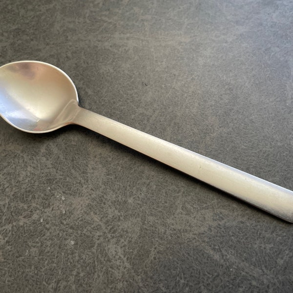 George Jensen New York Stainless Steel Demitasse spoon / Small Teaspoon 5.5" Denmark Vintage