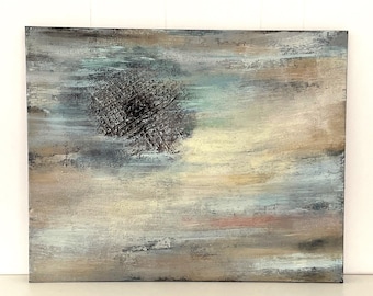 Vintage Modernist Abstract Painting 30x24"