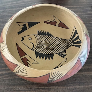 Vintage Mata Ortiz Mexican Clay Art Pottery Mexico 11x4&quot; Renaldo Pedregón Lujan