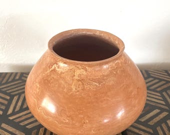 Vintage Mata Ortiz Mexican Clay Art Pottery Mexico Nicolas Quezada Pot 7.5x5.75"