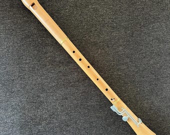 Vintage Moeck Wood Recorder Baroque Tenor Model Germany w Metal Keys