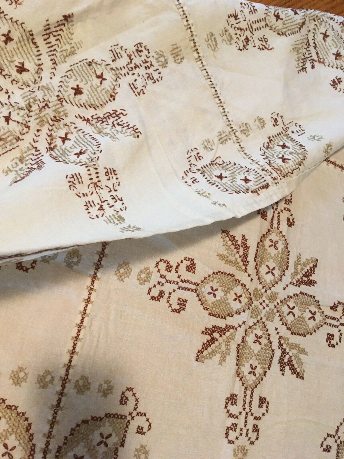 Summer khaki 40 ct linen counted cross stitch fabric linen