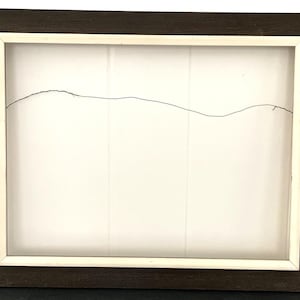 Vintage Wood Picture Frame 24x18&quot; window semi-rustic