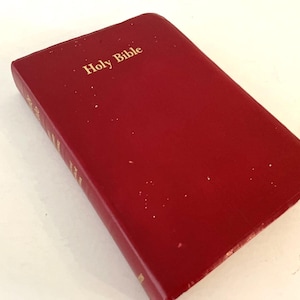 The Holy Bible Revised Standard Version New & Old Testament Book Tabs Red w Gold