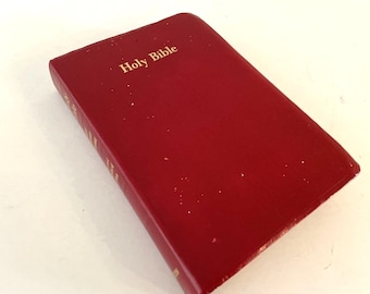 The Holy Bible Revised Standard Version New & Old Testament Book Tabs Red w Gold