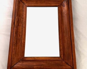Empire Antique English Pine Wood Wall Mirror 19x25"