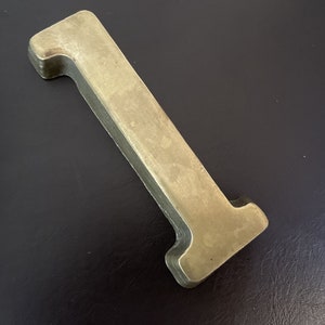 Vintage Number 1 / One Brass Paperweight 4&quot; Figure Decoration
