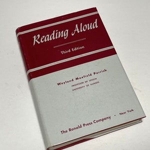 Reading Aloud Third Edition Book Wayland Maxfield Parrish 1953