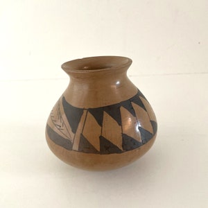 Vintage Mata Ortiz Mexican Clay Art Pottery Mexico Pot 6.5x4.25&quot;