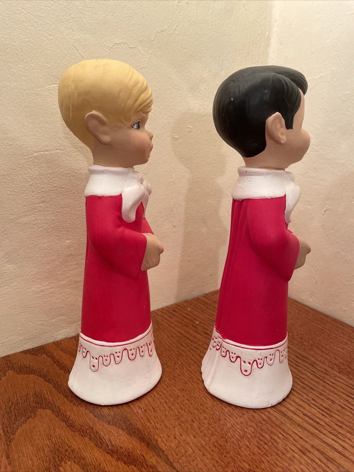 Set 2 Vintage Ceramic Choir Boy Christmas Caroler Figurines | Etsy