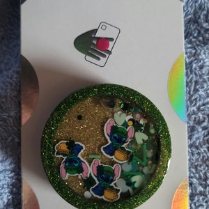 Cute leprechaun stitchy phone grippy or badgereel