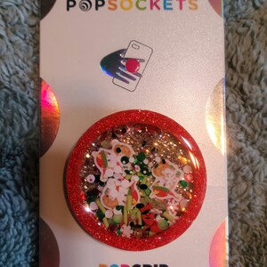 Cute Christmas unicorns phone grippy or badgereel