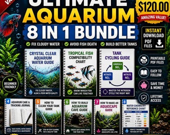 Ultimate Aquarium Bundle 8 in 1 (Printable Digital Download)