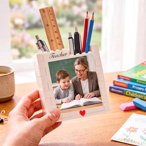 Personlig skolstartspresent, anpassad pennburk, presenter för lärare