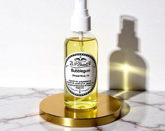 Sweet Scented Body Oil Candy Shop Bakery Smell Deep Hydration Natural Moisturizer Lightweight Glow Beauty Gift for Her Teen Sister Friend