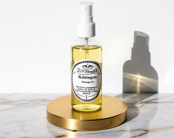 Exclusive Massage Oil Candy Scents Silky Glide Natural Hydration Gift for Her Teen Girlfriend Candy Shop Theme