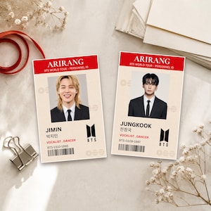 Bts Id Card - Etsy