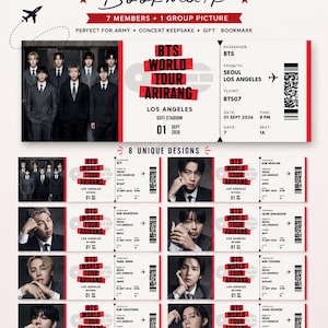 Bts Bookmarks - Etsy