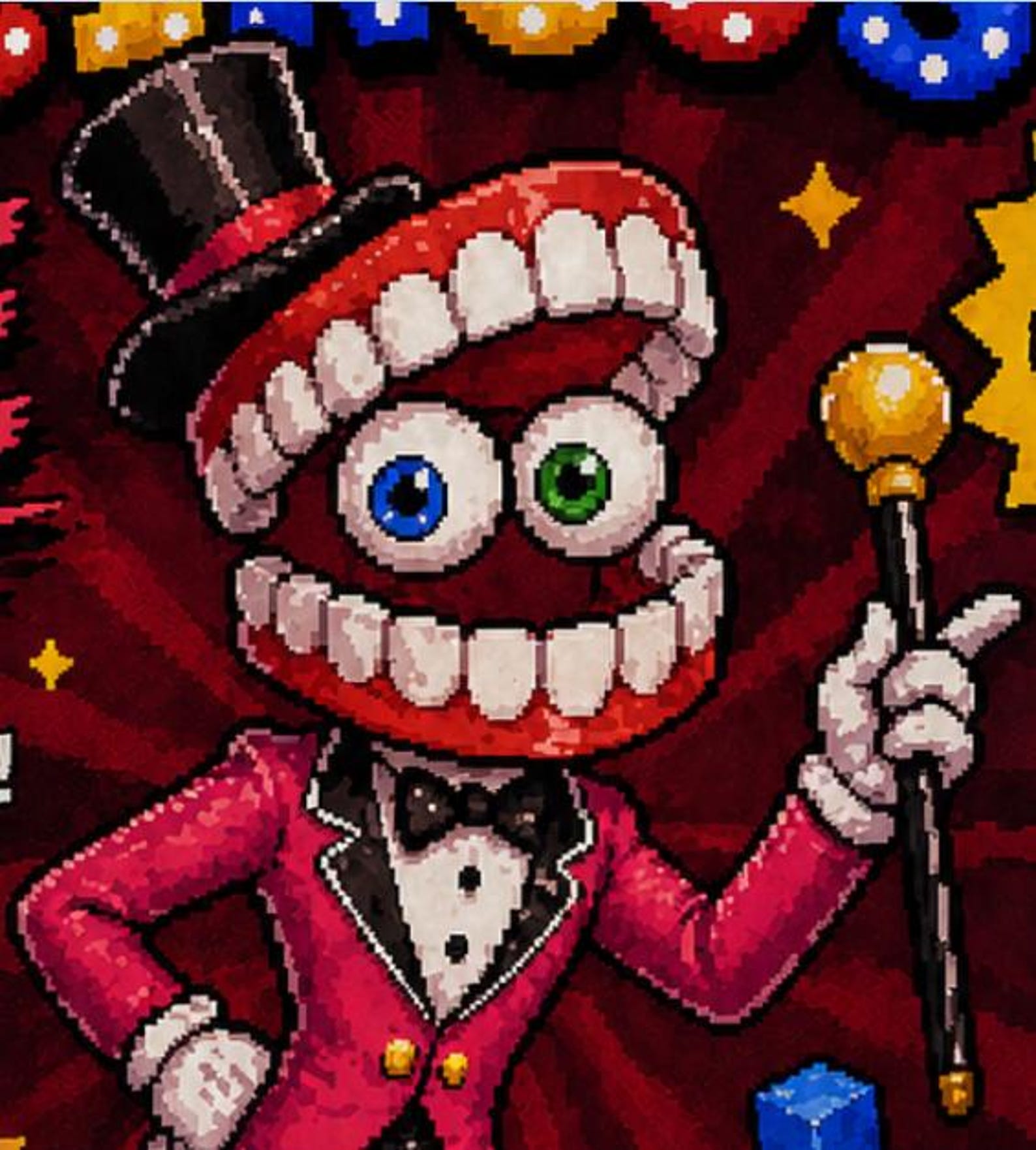 Caine Poster, the Digital Circus Pixel Art (digital Download) - Etsy