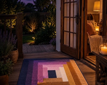 Twilight Log Cabin Quilt Pattern PDF — Traditional Block, Modern Palette, Instant Download