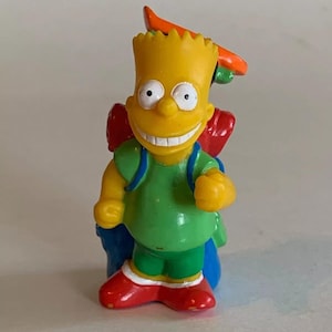 Vintage Bart Simpson, The Simpson&#39;s, Toy, 1990, TCFFC, Bart with Backpack