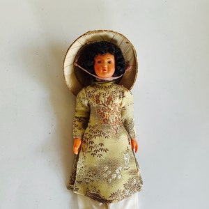 Vintage Posable Doll, Culturally Specific Clothing