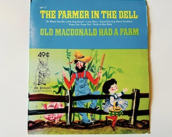 Vintage Kids Record, The Farmer in the Dell, Old Mcdonald, Mr. Pickwick