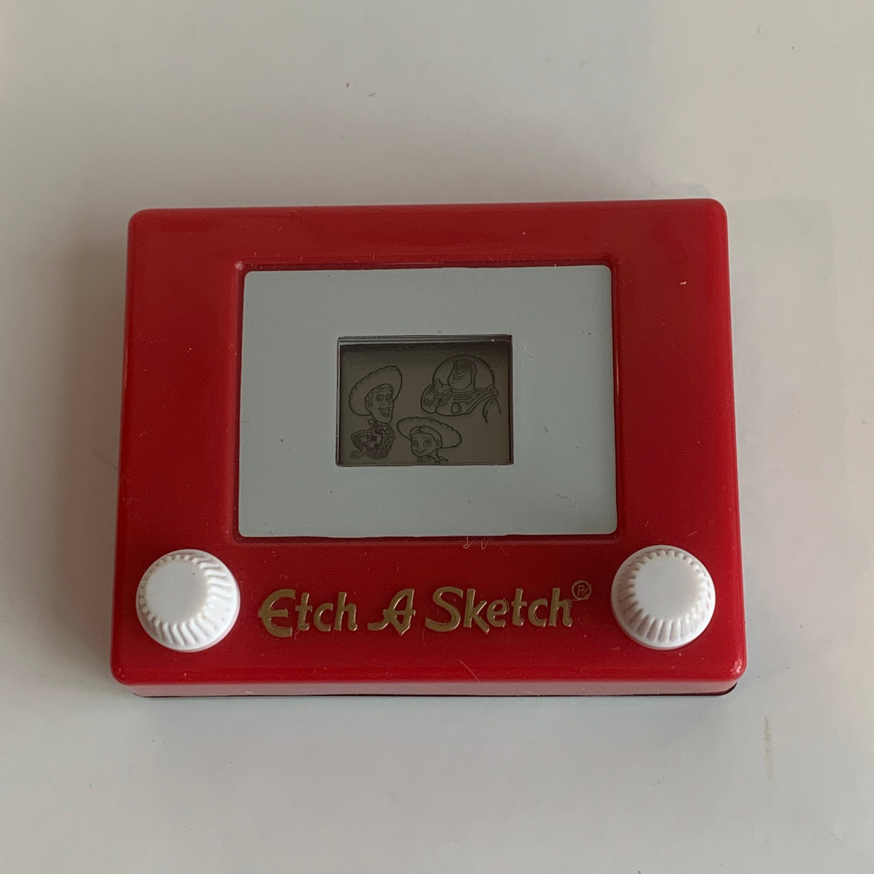 Vintage Mini Etch a Sketch Featuring Walt Disney's Toy Story Characters 