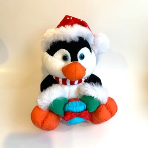Vintage Stuffins Plush Christmas Penguin Stuffed Animal