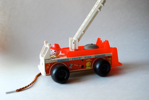 vintage fisher price fire engine