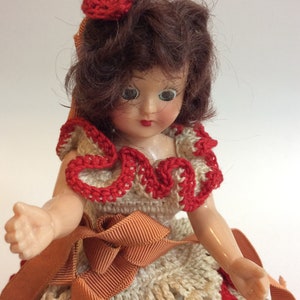 Vintage Doll with Handcrafted Dress
