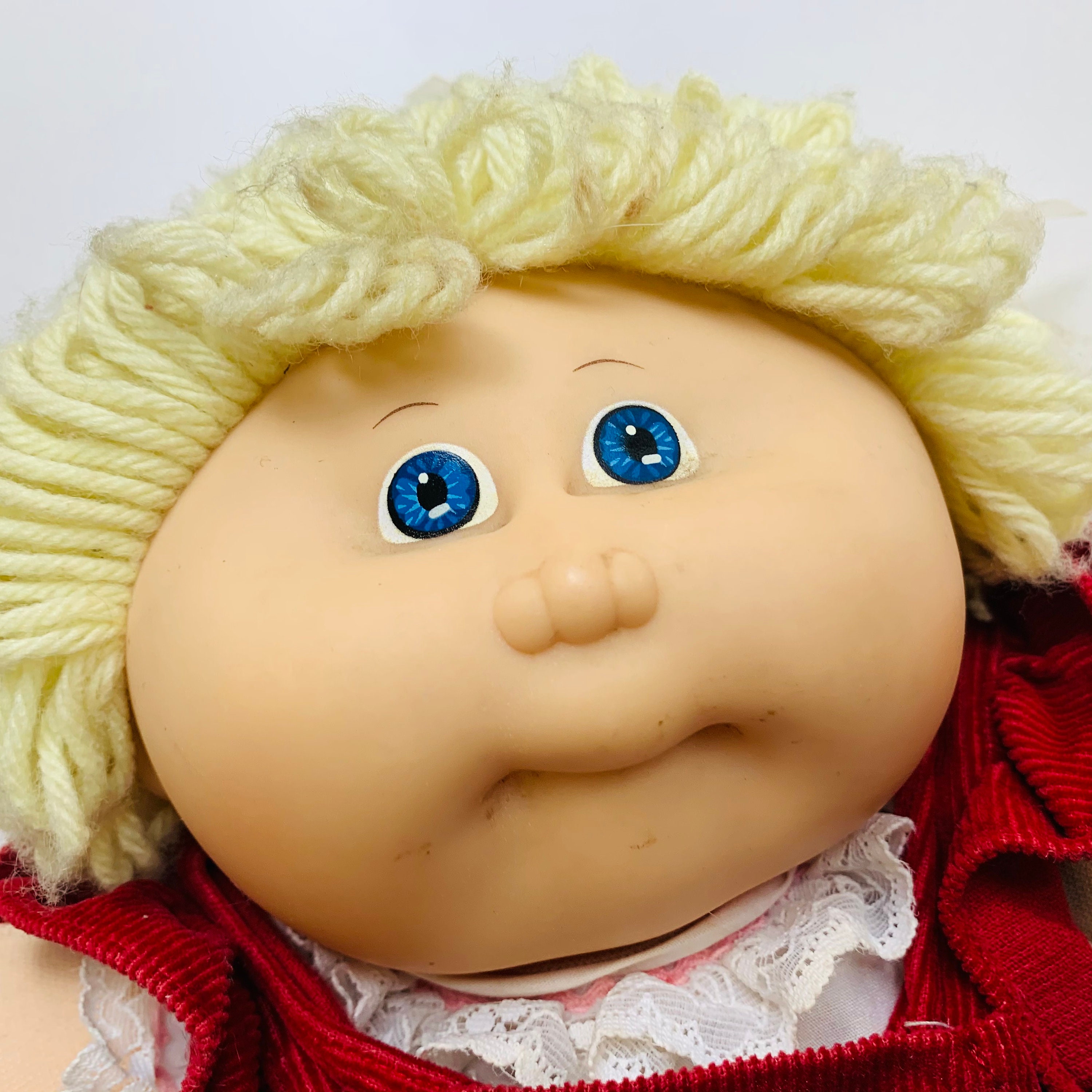 Blonde blue eyed cabbage patch doll on sale