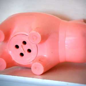 Vintage Plastic Pig Bank, Toy Town, Corp. image 4