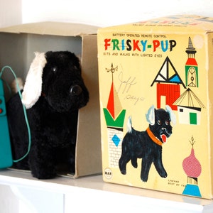 Vintage Frisky-Pup Remote Control Toy