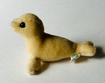 Vintage Dakin Baby Seal, Wool