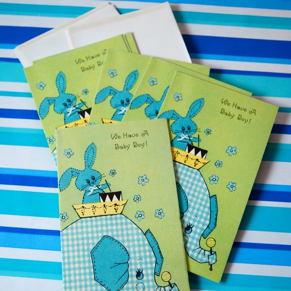 Vintage Baby Boy Announcements
