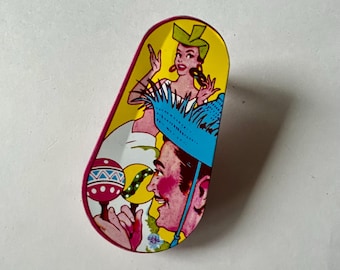 Vintage Tin Noise Maker, New Years Eve, US Metal Toy MFG