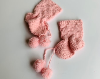 Vintage Hand Made Baby Booties, New Born, Baby Shower