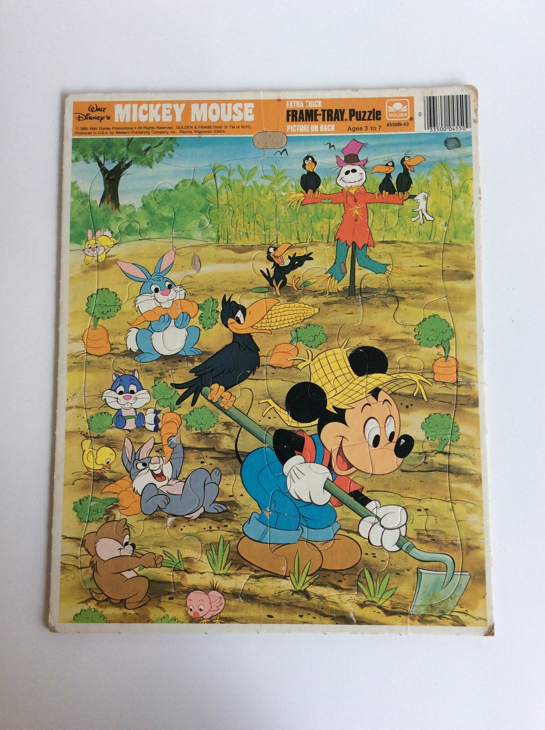 MICKEY MOUSE ★ ヴィンテージ　パズル　ウォルトディズニー Vintage Puzzle, Walt Disney, Mickey Mouse, Gardening - Etsy