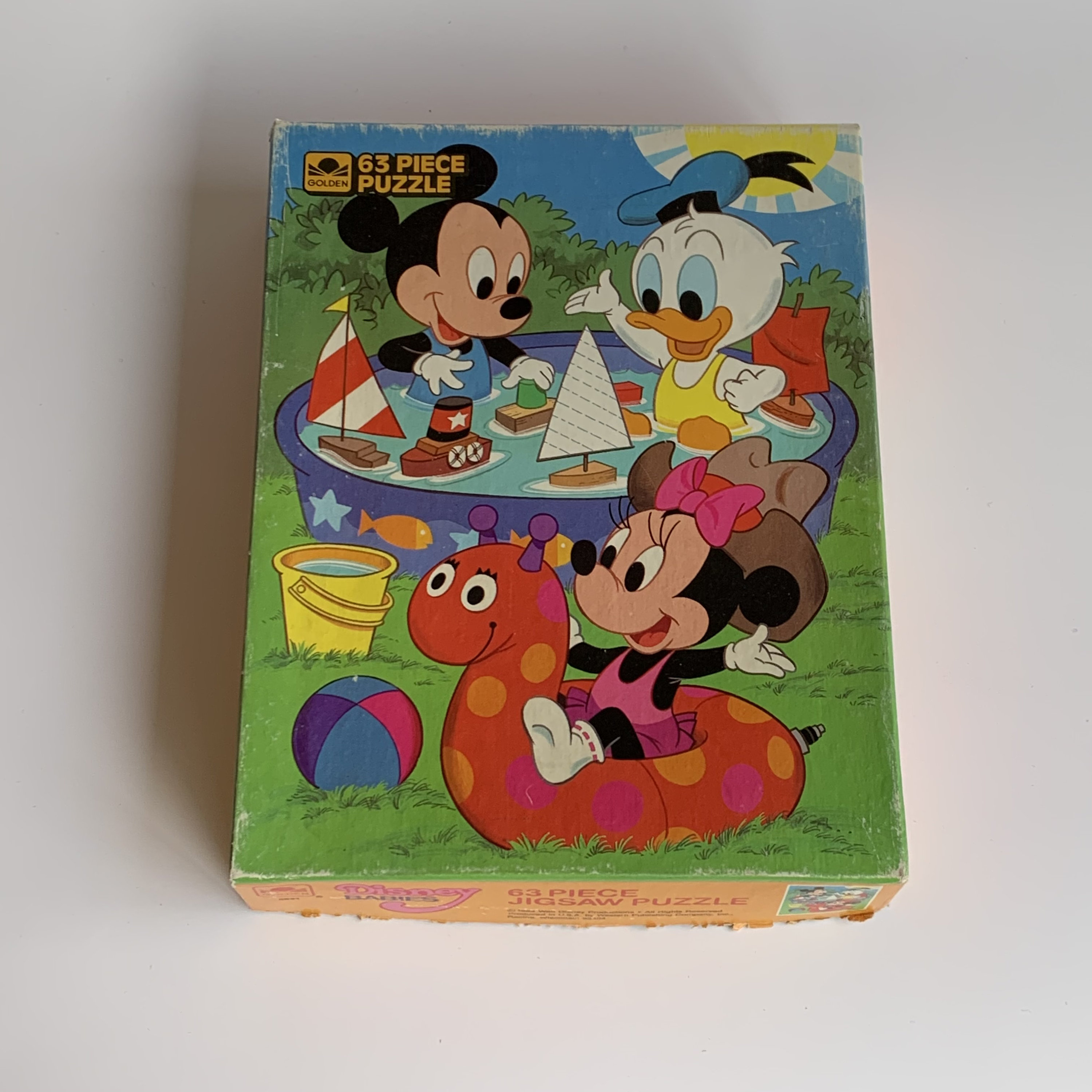 Vintage Golden Mickey Mouse Puzzle, Walt Disney - Etsy