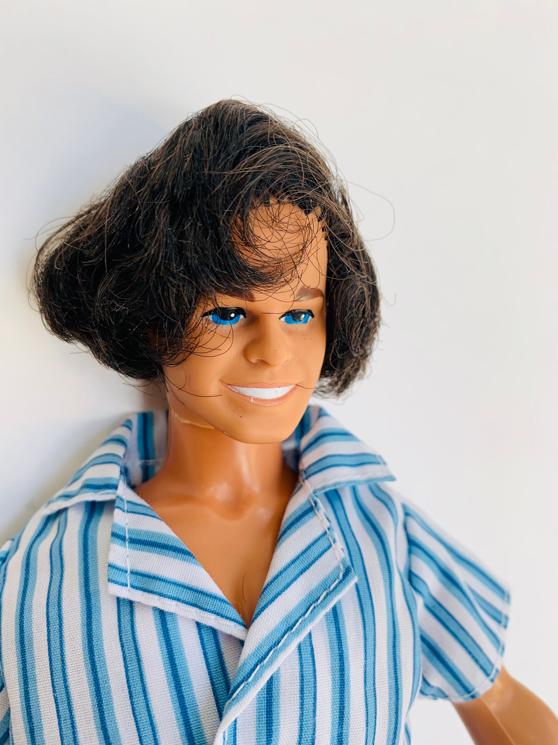 Vintage Ken Barbie Doll With Outfit Has Brown Molded Hair Blue Eyes ...